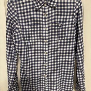 Women’s LL Bean Checkered Flannel Shirt
